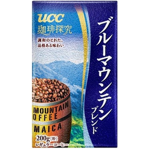 UCC 커피 탐구 블루 마운틴 블렌드 레귤러 커피 가루 200g