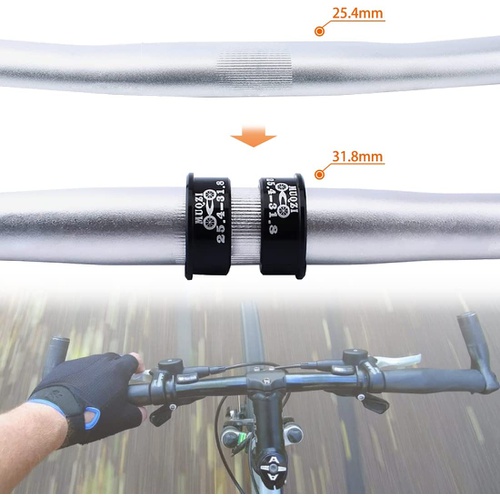  SeonFook 4개 자전거 핸들 심스템 스페이서 알루미늄 합금 25.4/31.8mm