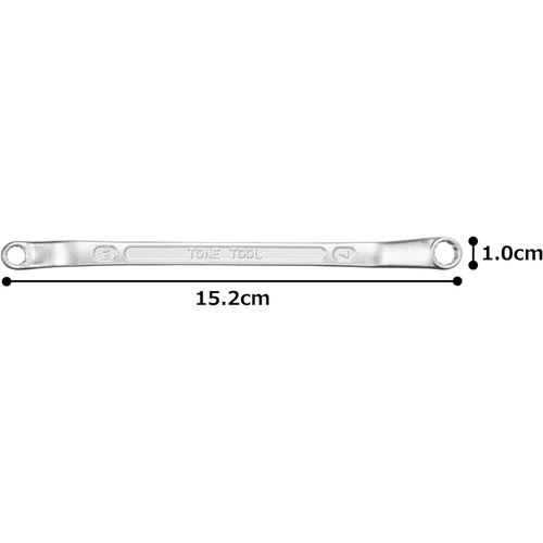  TONE 롱 안경 렌치 (45°) M45 5.507 양면폭 5.5 × 7mm