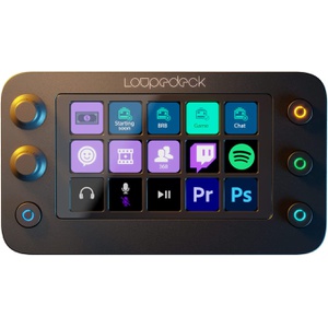 Loupedeck Live S ? 일상적인 PC 작업 및 배포 및 콘텐츠 제작을 효율화하는 커스텀 컨트롤러.LED 터치 스크린 버튼과 물리 다이얼, RGB 물리 버튼 탑재 [일본어