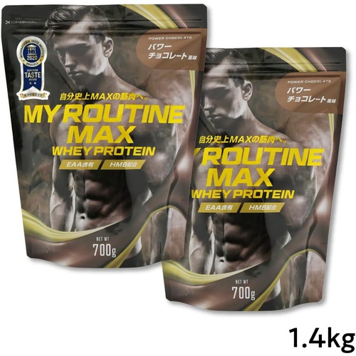  마이루틴 MAX 유청 단백질 초코 700g×2봉 프로틴