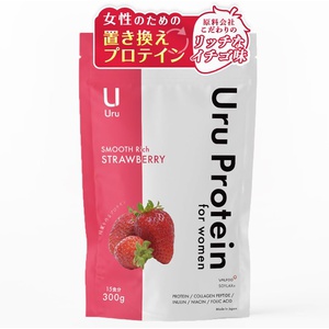 Uru Protein 300g 스트로베리 맛 여성용 웨이프로틴