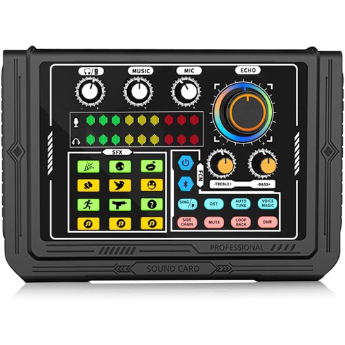  BONKYO 노래방 세트 가정용 DJ 믹서 세트 P800 라이브 사운드카드