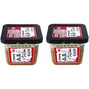 야마우치본점 무첨가 된장 쌀 보리 500g×2세트 일본된장