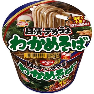 닛신식품 데카우마 미역소바 106g×12개 일본 소바 컵라면