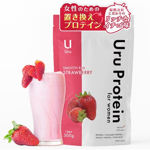  Uru Protein 300g 스트로베리 맛 여성용 웨이프로틴