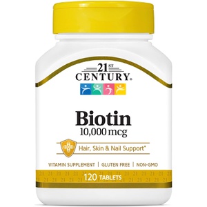 21st Century Biotin Tablets 10,000mcg 120 Count