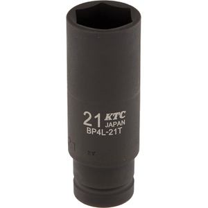 KTC 12.7mm (1/2인치) 임팩트 렌치 소켓 21mm BP4L21TP
