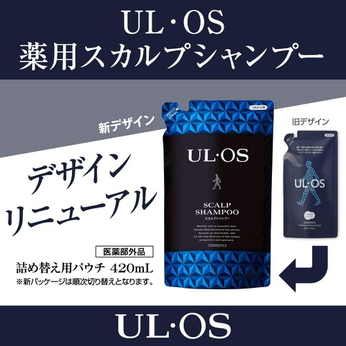  ULOS 남성용 스칼프 샴푸 리필용 420mL
