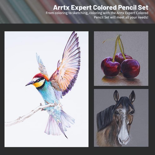  Arrtx 색연필 72색 세트 소프트 코어 색칠 공부 일러스트 디자인, 그림