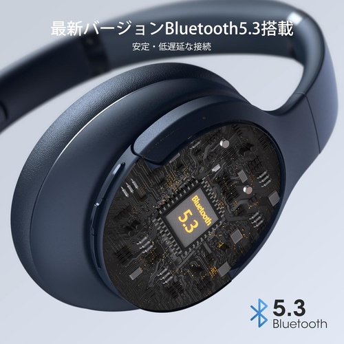  DOQAUS 헤드폰 무선 Bluetooth 5.3 멀티포인트 AAC 유선무선양용 마이크 내장 오버이어
