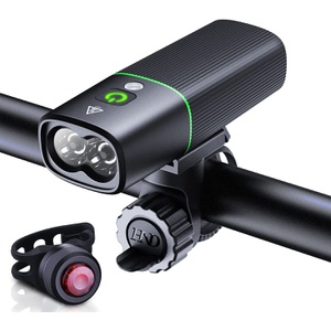 KEWISI 자전거 LED라이트 광센서 탑재 대용량 2600mAh 1200루멘 USB 충전식