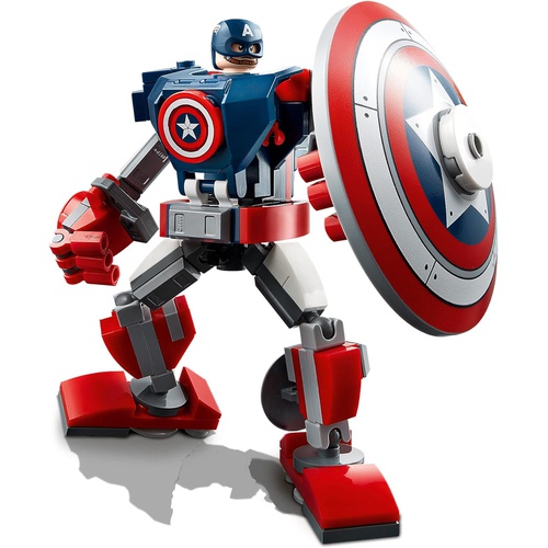  LEGO 슈퍼 히어로즈 캡틴 아메리카 메카 슈트 76168 장난감 블록 
