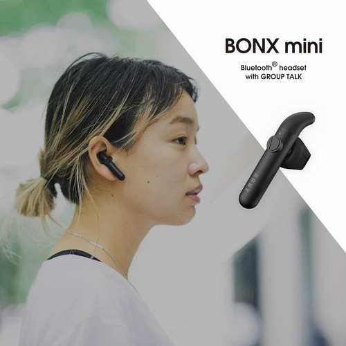  BONX 트랜시버 인컴 앱 대응 Bluetooth 한쪽 귀 이어폰 BONX mini 5개입 충전 케이스 포함