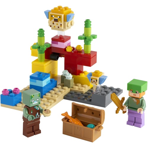  LEGO 마인크래프트 산호초 21164 장난감 블록