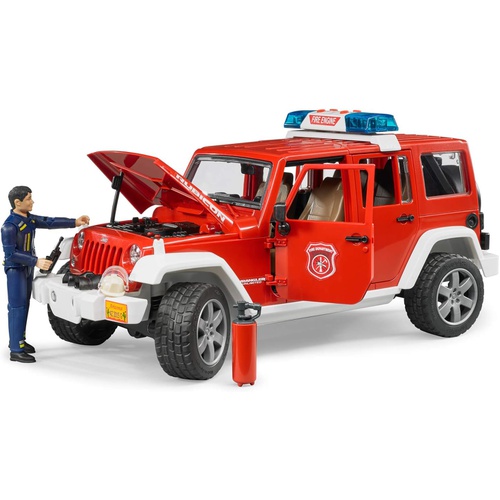  BRUDER PRO Jeep Rubicon 소방 맞춤형 피규어 포함 02528