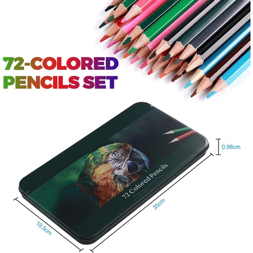  LNNMEI 지울 수 있는 색연필 72색 유성 컬러 펜화 재료 