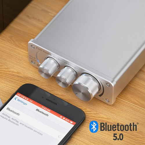  Fosi Audio BT10A Bluetooth 앰프 스테레오 스피커 앰프 50wattx 2 TPA3116