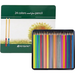 DFsucces 색연필 24색세트 데생 연필 고순도 소프트심 유성