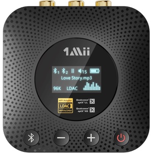 1Mii Bluetooth 리시버 LDAC & APTX HD & APTX LL 저지연 AAC 오디오 지원 블루투스 수신기