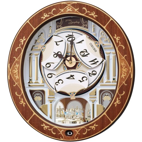  Seiko Clock HOME 괘종 벽걸이 알람 시계 46.3×42.5×10.6cm RE580B