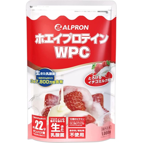  ALPRON 웨이프로틴 딸기우유맛 1kg 유산균 함유 