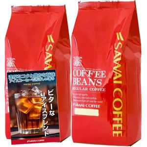 사와이 커피 전문점 BITTER 아이스 블렌드 아이스 커피용 500g x 3세트