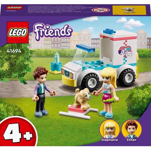  LEGO 프렌즈 동물 클리닉 구급차 41694 장난감 블록
