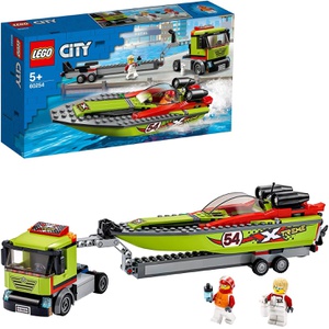 LEGO 시티 레이스 보트 수송차 60254 블록 장난감
