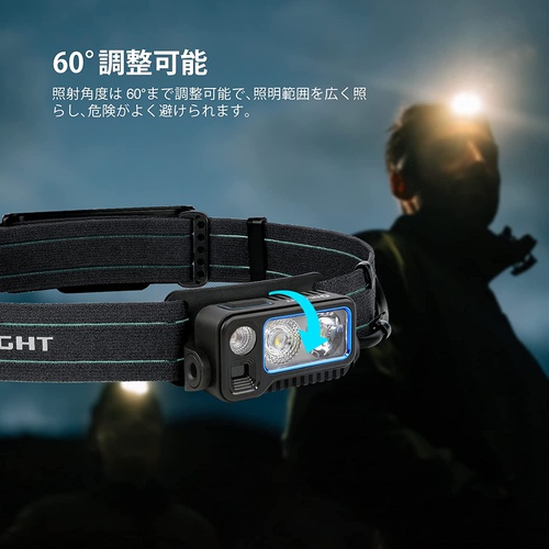  OLIGHT Array 2 Pro LED 헤드라이트 센서 부착 1500루멘 고휘도 USB 충전 