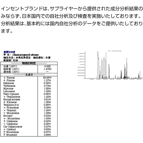  INSCNET 요시노히노키 10ml 편백나무 에센셜 오일