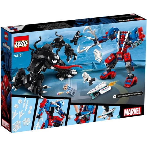  LEGO 슈퍼 히어로즈 스파이더맨 vs. 베놈 76115 블록 장난감
