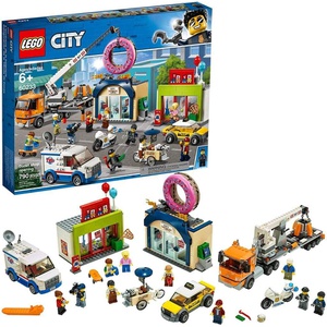 LEGO 시티 거대 크레인차 활약! 도넛샵 개점 60233 블록 장난감