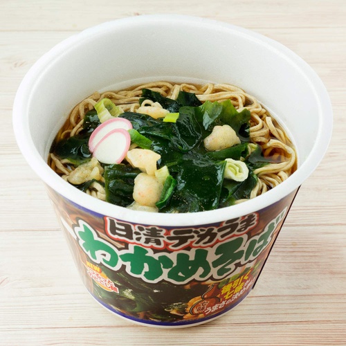  닛신식품 데카우마 미역소바 106g×12개 일본 소바 컵라면