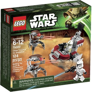 LEGO Star Wars Clone Troopers vs Droidekas 75000 블록 장난감
