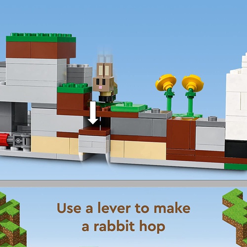  LEGO 마인크래프트 래빗 목장 21181 조립 키트 토이버니하우스 플레이 세트