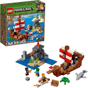 LEGO 마인크래프트 해적선의 모험 21152 블록 장난감 