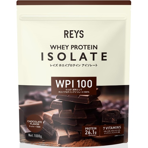  REYS WPI 유청 단백질 아이솔레이트 1kg 비타민 7종 함유 초콜릿 맛
