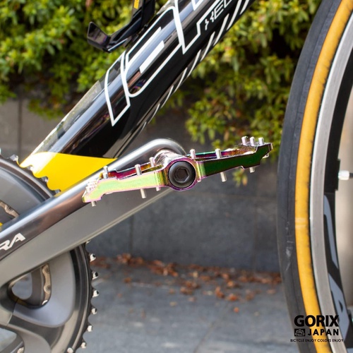  GORIX 자전거 플랫 페달 알루미늄 경량 슬림형 폭넓은 디자인 GX FX351