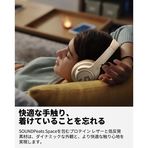  SOUNDPEATS 무선 헤드폰 Bluetooth 5.3 액티브 노이즈 캔슬링 멀티포인트