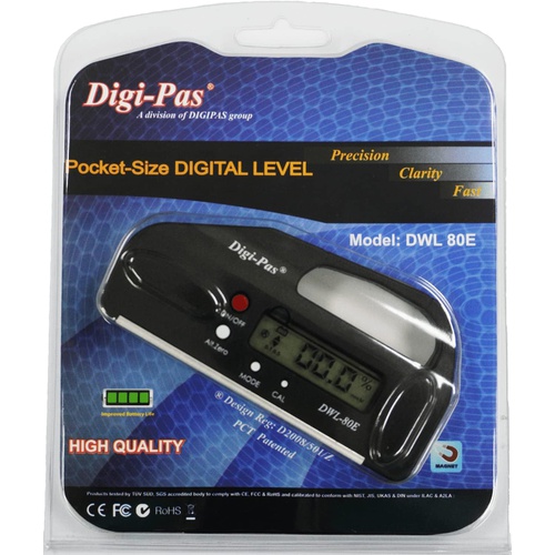  DigiPas 디지털 수평기 각도계 경사계 포켓타입 DWL80E