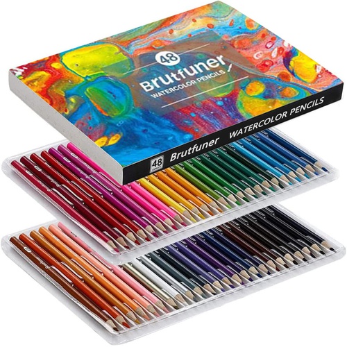  Roleness 색연필 48색 수성 수채색 연필 색칠놀이 소프트심 