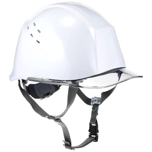 미도리 안전 헬멧 작업용 PC제 클리어 바이저 통기공 부착 LSC11PCLV KP 포함 