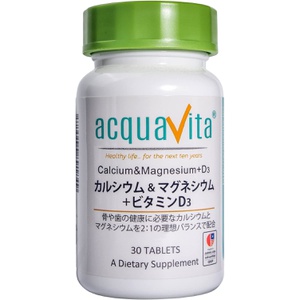 acquavita 칼슘&마그네슘 비타민 D3 30알