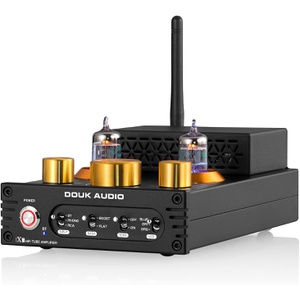 Douk Audio X1 GE5654 블루투스 5.0 진공관 앰프 턴테이블용 320W TDA7498ENE 5532