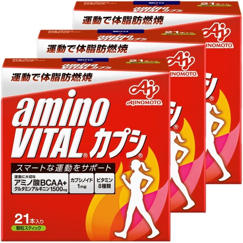  ajinomoto amino VITAL 캡슐 21개입 3세트 아미노산 1500mg BCAA 캡슐노이드