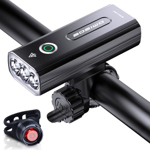 BOSIWO 자전거 LED 라이트 대용량 5200mAh USB 충전식 3in1 기능 탑재 