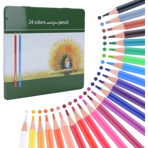 Ninonly 유성 색연필 24색 색칠놀이 디자인 전문가용