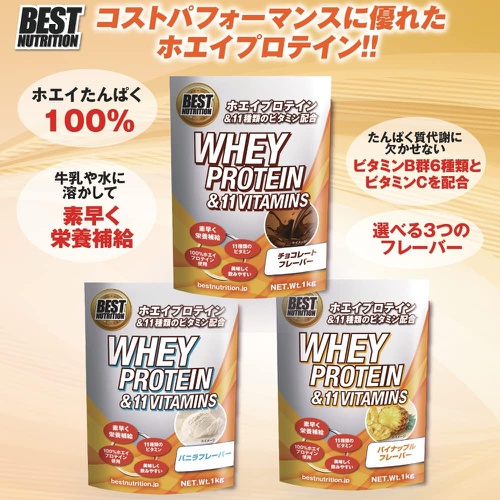  BEST NUTRITION LAB BEST NUTRITION 웨이프로틴 1kg WPC 프로틴 단백질 보충제