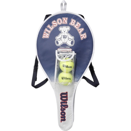  Wilson 테니스 라켓 세트베어라켓 2개 볼 2개 21인치 유아/초등 저학년용 180g